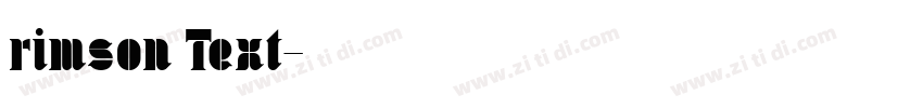 rimson Text字体转换